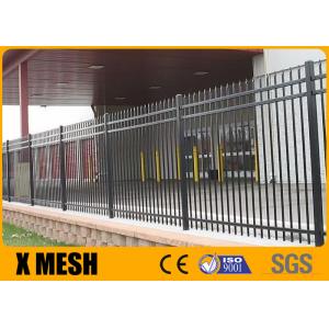 Astm F2589 Standard Decorative Wrought Iron Fence Anti Rust Border Protection