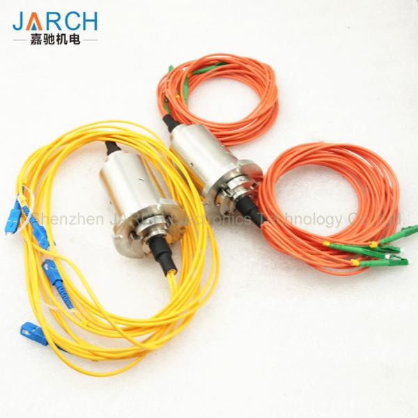 Double Channel Fiber Optic Rotary Joint / Fiber Optic Cable Joint With Stainless
