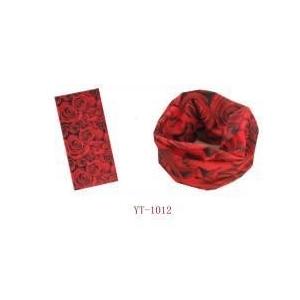 Red Rose Flower Design Bandana (YT-1012)