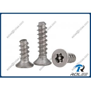 China Stainless Flat Head Star Pin-in Security Thread-forming Screws for Plastic supplier