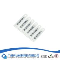 China White Barcode Security Labels 58kHz Frequency Anti Theft Supermarket AM Soft Labels on sale