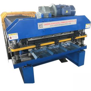 China Motor Shearing Double Layer Roll Forming Machine In Panel And Ag Panel Sheets supplier