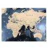 Potable Offset Printing Scratchable Map Of The World