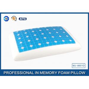 China Reversible Ventilated Cooling Gel Memory Foam Pillow With Air Holes 60X40CM Size supplier