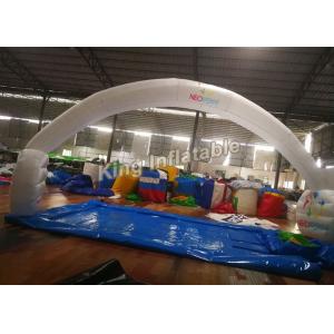 China 210D Nylon 10*5m White Unsealed Inflatable Arches For Event Or Advertising supplier