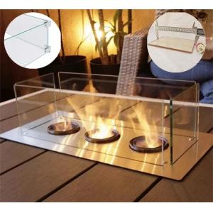 Corrosion Resistance Transparent Ceramic Glass Sheet Fireplace Door Spare Part