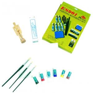 Kits réglés d'art de peinture de beaux-arts pour le panneau de toile de mannequin d'adolescent inclus