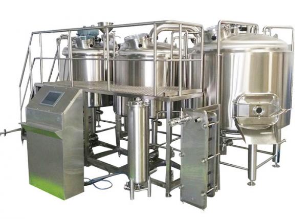 1000L Professional Brewing Equipment 316 Stainless Steel With Three Boiling