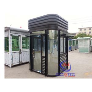 Stainless Steel modular kiosk , Guard House Layout Container Shop