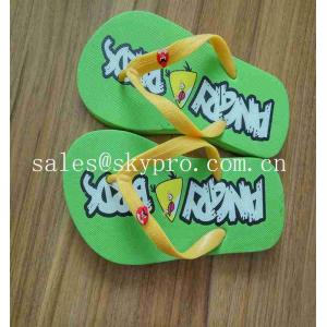 China Cartoon Rubber Slipper Summer Beach Flip Flops Birds Design PVC Footwear SGS supplier