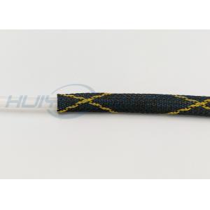 China Yellow Cross Color Electrical Braided Sleeving Environmentally - Friendly supplier