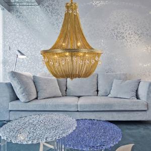 Crystal Hanging chain pendant light chandelier Lamp Fixtures (WH-CC-18)