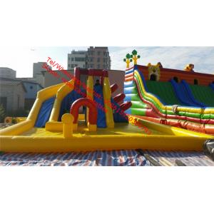 China OEM Renting Kids Commercial Outdoor Inflatable Bounce Houses Water Slides for pools supplier