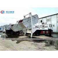 China Howo 4x2 8cbm Swept Body refuse collector Swing Arm Garbage Truck on sale