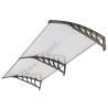 China 80x240cm Polycarbonate Canopy Window Awning Canopy Window Sun Shade Patio Cover Shelter  With Black Support wholesale