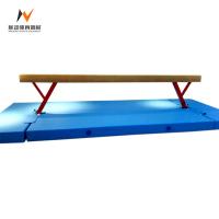 China Gymnastics Gym Exercise Equipment Balance Beam And Mat For Home 400*10*80-120cm on sale