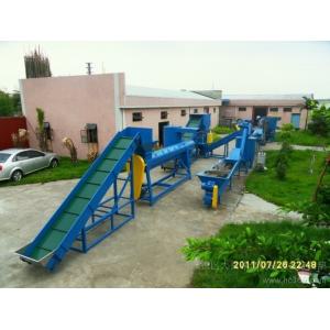 PET bottle hot washing production line, Hot washed pet bottle flakes equipment/PET bottle flakes washing and recycling m