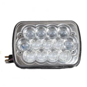 China 7 inch 5D Square LED work Lights white color with High / Low Beam 15pcs*3w Epistar for off road vehicle supplier