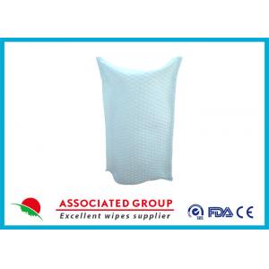 China Tetragonum Big Pearl Dot Dry Scrub Gloves 75gsm Spunlace Material Customized supplier