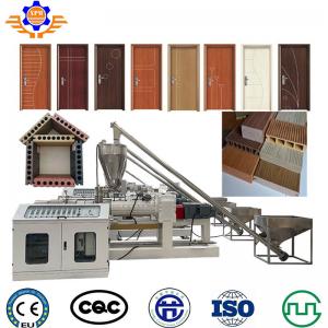 China 320Kg/H Plastic Wpc Pvc Window Profile Extrusion Line Upvc Door Frame Making Machine supplier