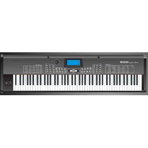 88 key stage digital piano touch response and hammer action keyboard Melamine shell W3000