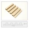 China Modern Design Wood PVC Composite Exterior Wall Cladding Panel Decorative UV Resistant Wpc Wall Panel Cladding wholesale