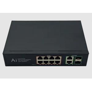 12-port PoE Switch 8 10/100/1000 PoE and 2 10/100/1000 Uplink Port and 2 10/100/1000 SFP Slots