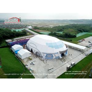 40m Wide Outdoor Event Tents Hall Translucent Cover Multi Polygon Gable Ends For New Product Launch