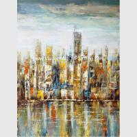 China Contemporary Oil Paintings , Professional Modern Cityscape  Wall Canvas Paintingon on sale