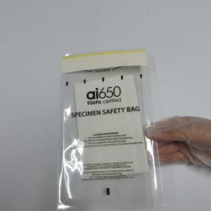 China Printed Polyethylene 95kPa Transport Bags For Specimens supplier