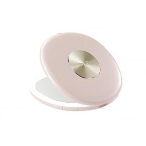 China Push Button Pink Blue 600mAh 1W 600K Sublimation Pocket Mirror supplier