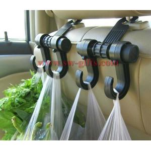 China New Double Auto Car Back Seat Headrest Hanger Holder Hooks Clips For Bag Purse Cloth Grocery Automobile Accessories supplier