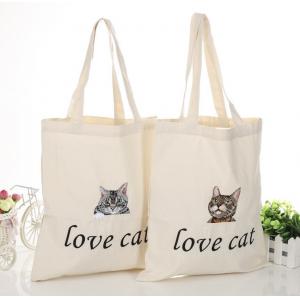 China OEM Customize Print Letter Canvas Shopping Bag