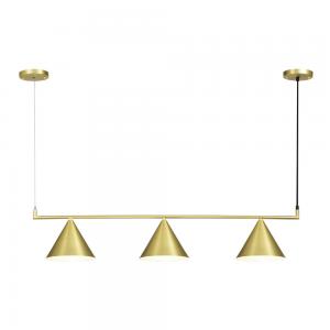China modern nordic decorative gold black white metal iron chandelier penda led kitchen light supplier