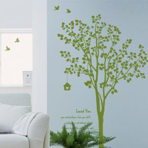 China Cool Personalised Wall Flower and Tree Stickers F324 / Decal Wall Stickers supplier