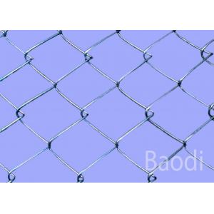 China Electro Galvanized Chain Wire Fencing With Post , High Chain Link Fence Fabric  supplier