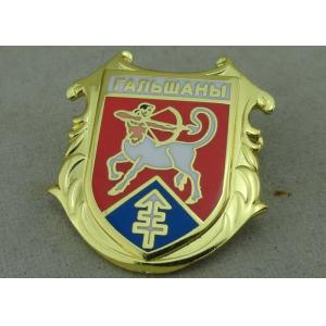 Brass Hard Enamel Army Pin Die Stamped 3D Enamel Brooch Badge Stamped