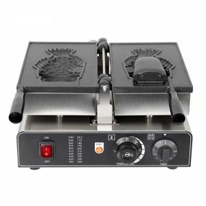 Silver 350x500x200 Most Popular Customized Taiyaki Machine Open Mouth Fish Waffle Machine