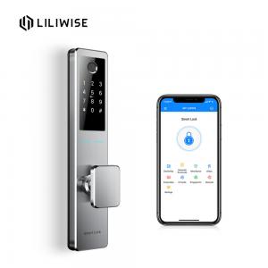China Bluetooth Door Lock Stainless Steel Cylinder Lock Fingerprint Pin Key Unlock supplier