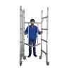 China Torre de andamios de aluminio de plata Torre de andamios plegables móviles personalizados wholesale