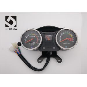 Black Motorcycle Digital Odometer , Digital Speedometer And Tachometer For Motorcycle