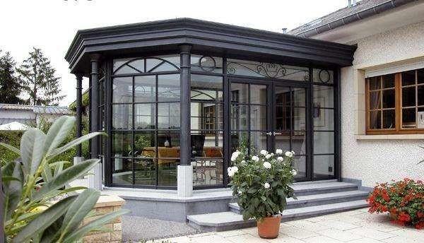 Small Winter Garden Aluminum Sun Room Outdoor Glass House Modern Design