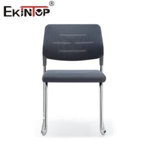 Plastic Back Gray Stackable Training Chair  For Meeting Rooms
