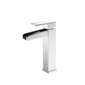 Chrome Plated Waterfall Bathroom Taps For Surface Mounted Basin