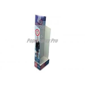 Custom Cardboard Hook Display , Rigid Cardboard Stand Up Display With Price Tag Holder