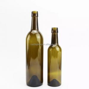 China Champagne Green Square 100ml 250ml 500ml 750ml 1L Cooking Olive Oil Bottle with Lid supplier