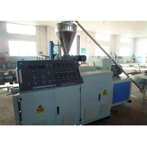 High Output PVC Plastic Conical Twin Screw Extruder With Electrical Control System