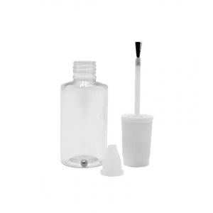 20ml pet plastic bottle with cap and brush steel ball car paint touch up paint bottle