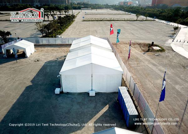Music Festival 21m Marquee Tent With Plain White PVC Glass Wall