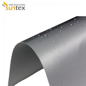 シリコーンの溶接の総括的な製作および耐火性の溶接毛布のための単一の側面の上塗を施してあるガラス繊維の生地